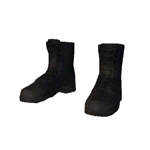 Black Scruffy Boots