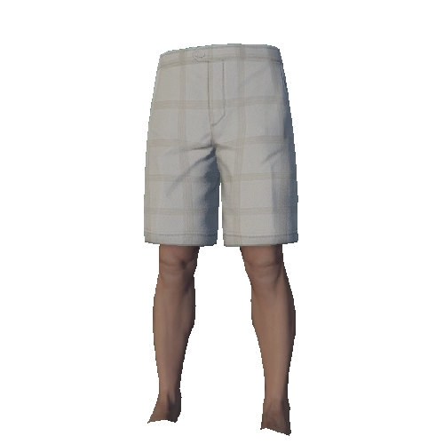 White Plaid Chinos