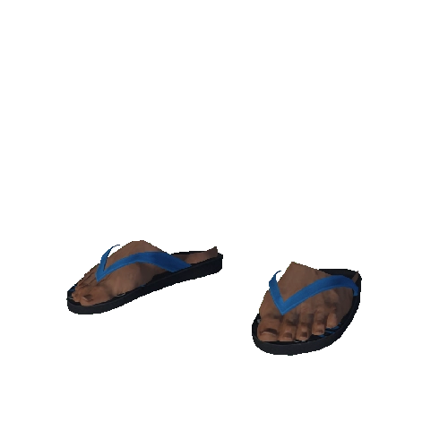 Stank Blue Flip-Flops