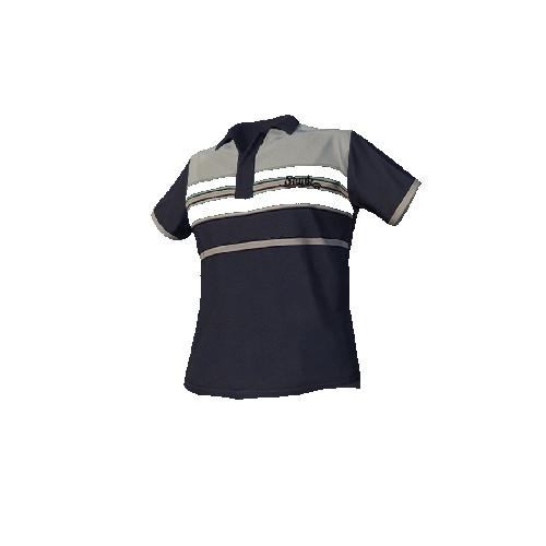 Navy Two-Tone Polo Shirt