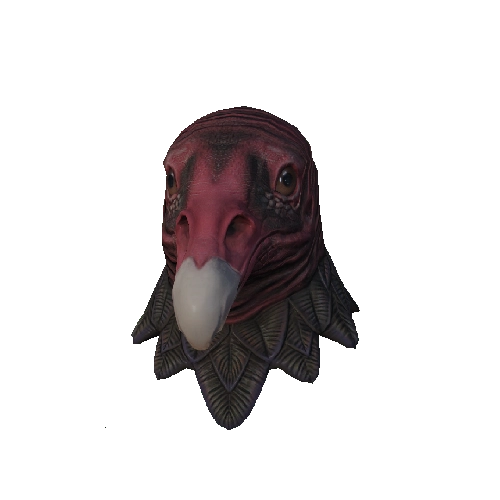 Pink Vulture Mask