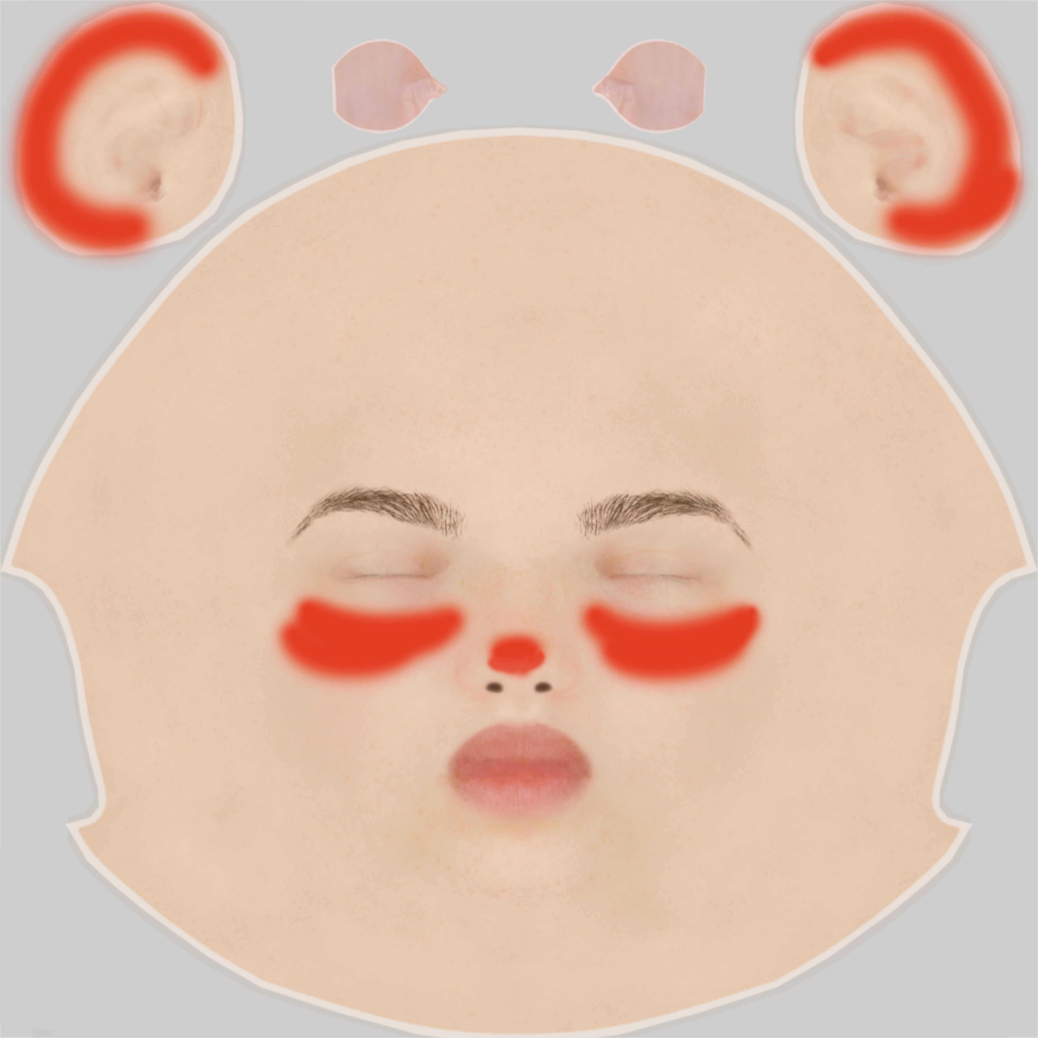 更改后的 Radius 贴图