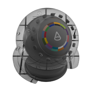 启用。对象背后的背景不折射。