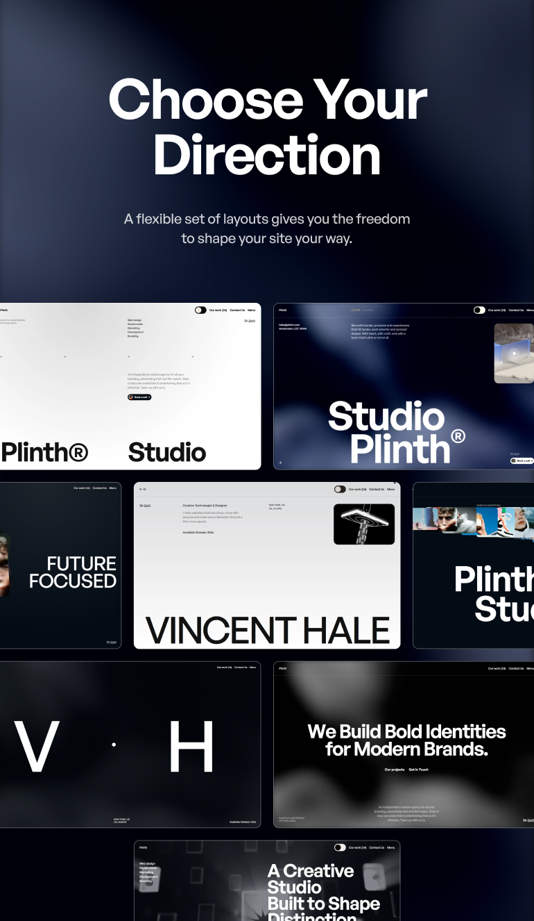 Plinth - Creative Agency & Portfolio HTML Template