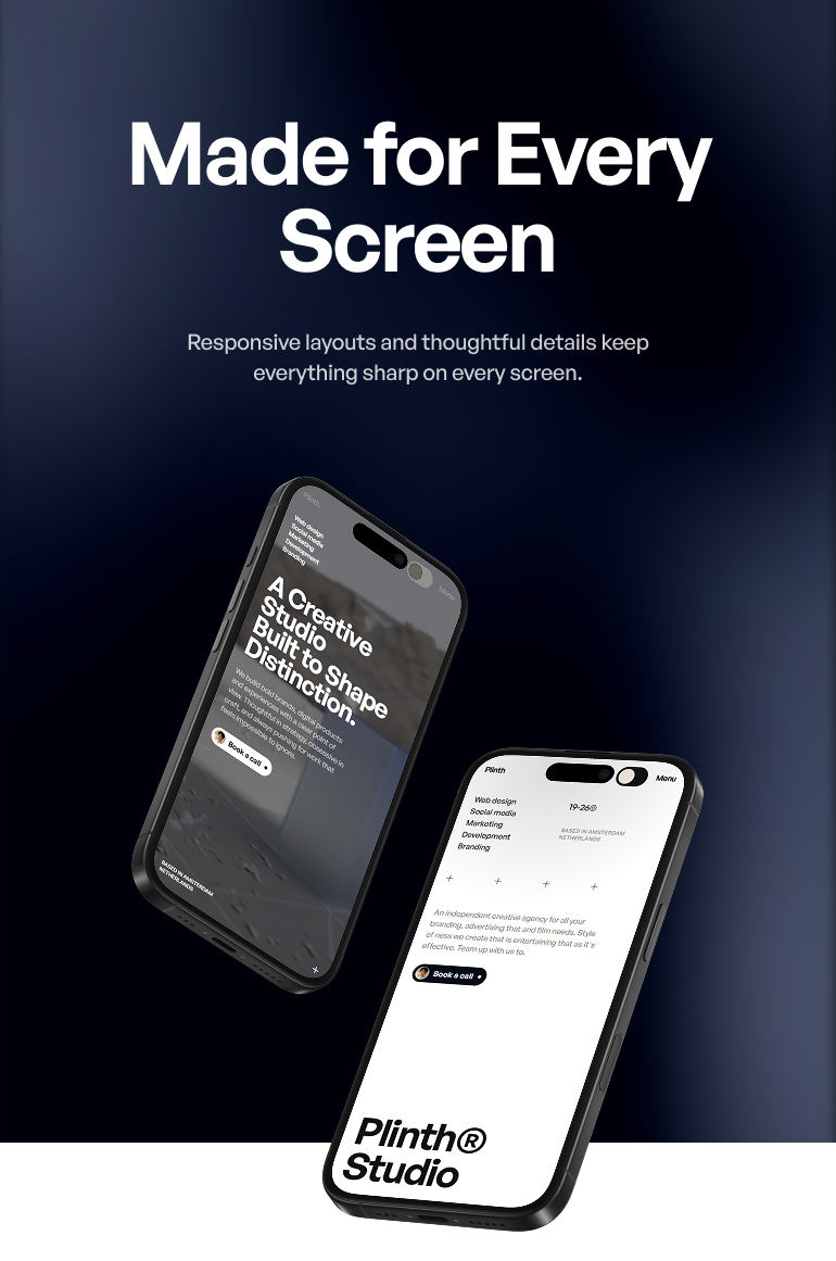 Plinth - Creative Agency & Portfolio HTML Template
