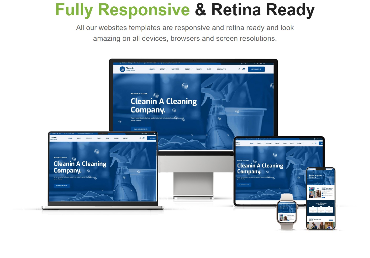 Cleanin - Cleaning Services HTML5 Template