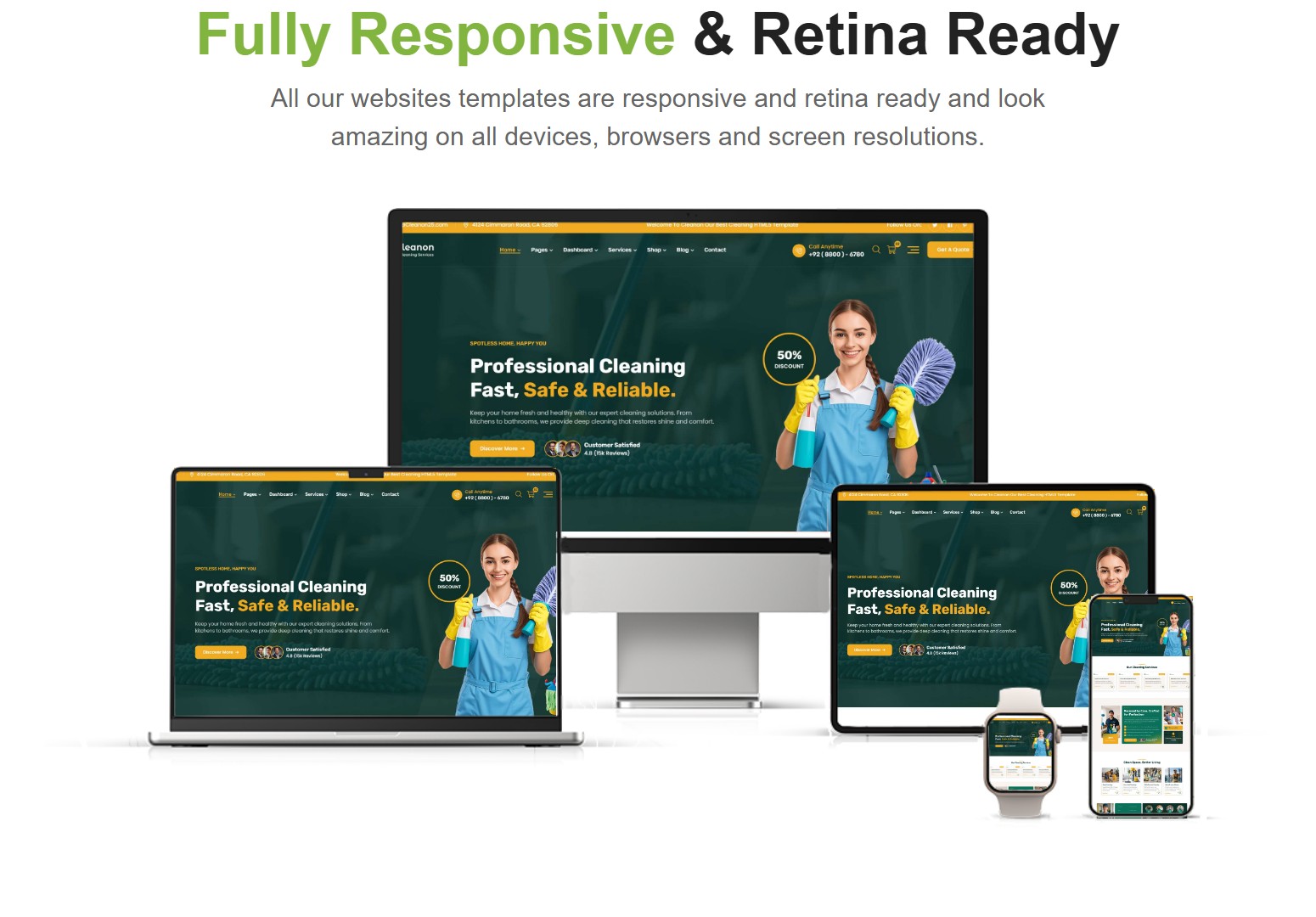 Cleanon - Cleaning Services HTML5 Template