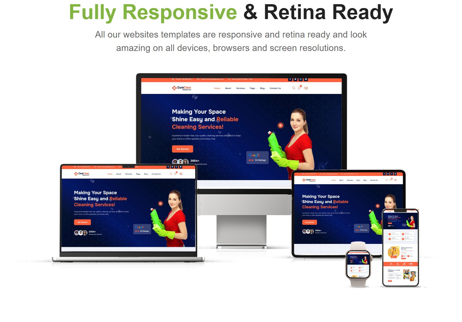Coreclean - Cleaning Services HTML Template