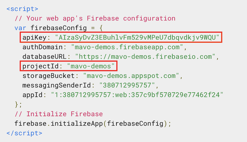 Firebase Config