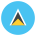 St. Lucia Flag on EmojiTwo