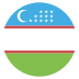 Uzbekistan Flag on EmojiTwo