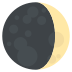 Waxing Crescent Moon Symbol on EmojiTwo