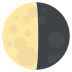 Last Quarter Moon Symbol on EmojiTwo