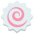 Fish Cake With Swirl Design on EmojiTwo