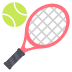 Tennis Racquet And Ball on EmojiTwo