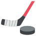 Ice Hockey Stick And Puck on EmojiTwo