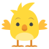 Front-facing Baby Chick on EmojiTwo