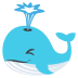 Spouting Whale on EmojiTwo