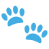 Paw Prints on EmojiTwo
