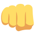 Fisted Hand Sign on EmojiTwo