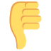 Thumbs Down Sign on EmojiTwo