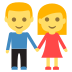 Man And Woman Holding Hands on EmojiTwo