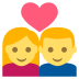 Couple With Heart on EmojiTwo
