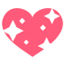Sparkling Heart on EmojiTwo