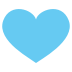 Blue Heart on EmojiTwo