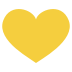 Yellow Heart on EmojiTwo