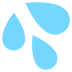 Splashing Sweat Symbol on EmojiTwo