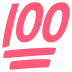 Hundred Points Symbol on EmojiTwo