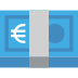Banknote With Euro Sign on EmojiTwo
