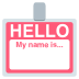 Name Badge on EmojiTwo
