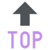 Top With Upwards Arrow Above on EmojiTwo