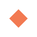 Small Orange Diamond on EmojiTwo