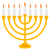 Menorah With Nine Branches on EmojiTwo