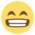 Grinning Face With Smiling Eyes on EmojiTwo