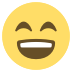 Smiling Face With Open Mouth And Smiling Eyes on EmojiTwo