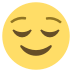Relieved Face on EmojiTwo