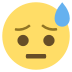 Face With Cold Sweat on EmojiTwo