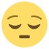 Pensive Face on EmojiTwo