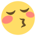 Kissing Face With Closed Eyes on EmojiTwo
