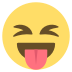 Face With Stuck-out Tongue And Tightly-closed Eyes on EmojiTwo