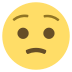 Worried Face on EmojiTwo