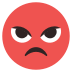 Pouting Face on EmojiTwo