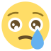 Crying Face on EmojiTwo