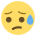 Disappointed But Relieved Face on EmojiTwo