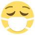 Face With Medical Mask on EmojiTwo