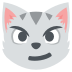 Cat Face With Wry Smile on EmojiTwo